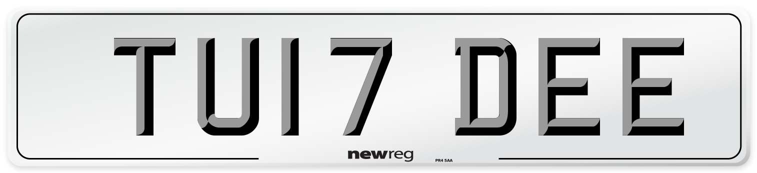 TU17 DEE Number Plate from New Reg
